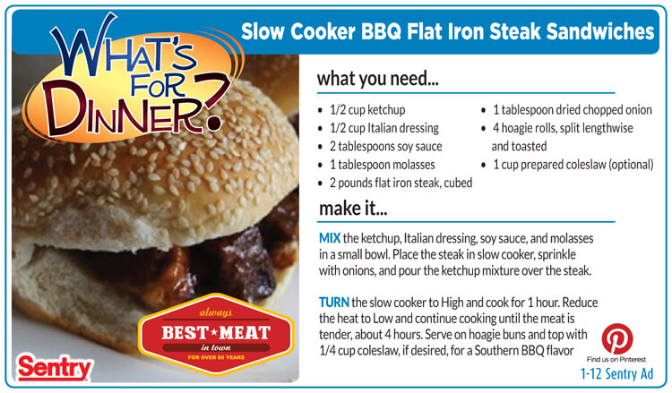 BBQ Flat Iron Sandwich