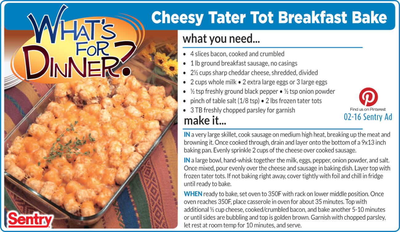 Cheesy Tater Tot Hot Dish
