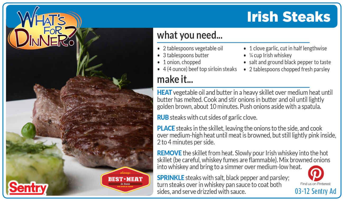 Irish Steaks