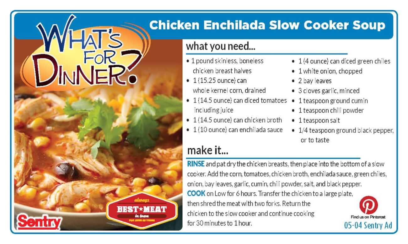 Chicken Enchilada Slow Cooker Soup