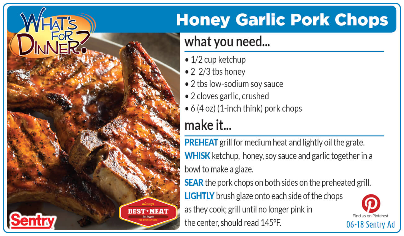 Honey Garlic Pork Chops