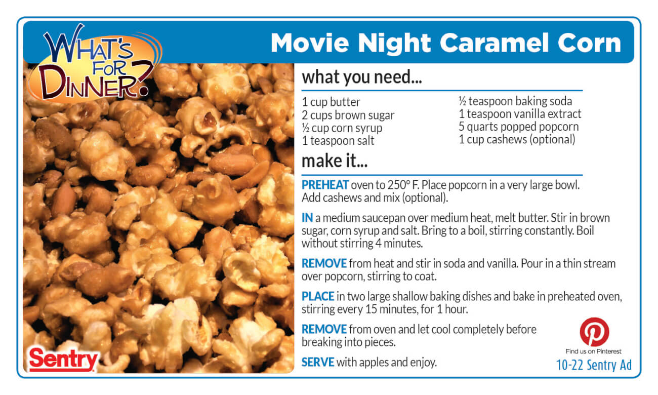 Movie Night Caramel Corn