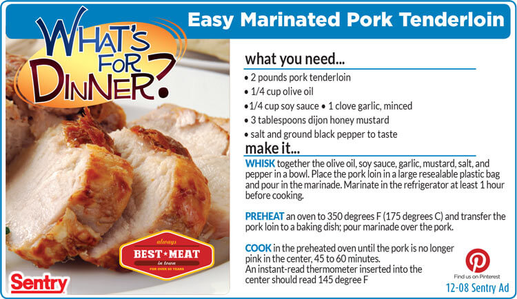 Easy Marinated Pork Tenderloin