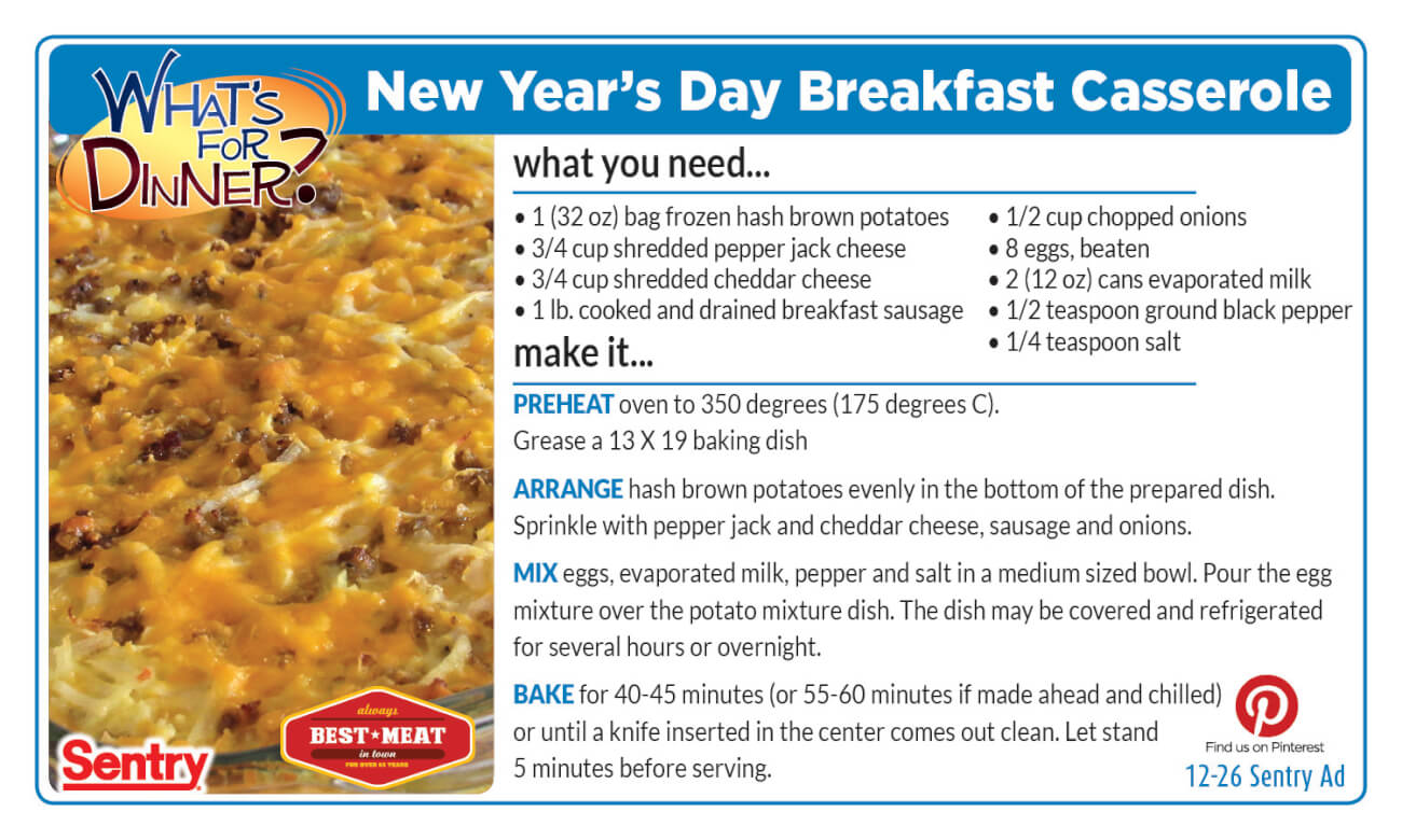 New Year's Day Breakfast Casserole
