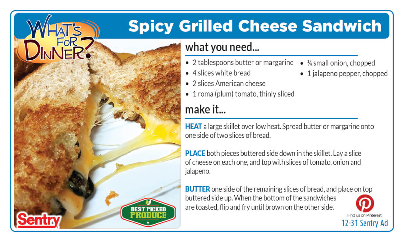 Spicy Grilled Cheese Sandwich