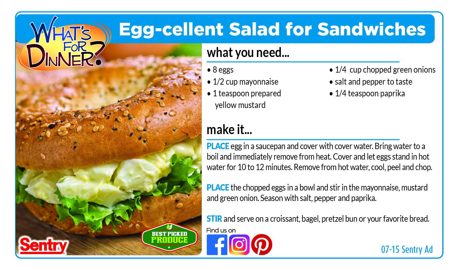 Egg-Cellent Salad for Sandwiches