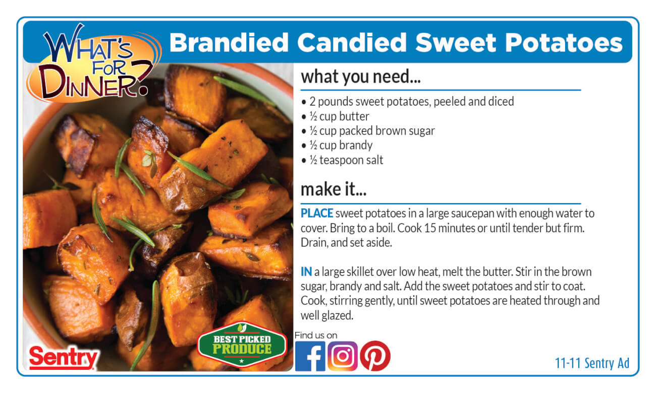Recipe for Brandied Candied Sweet Potatoes