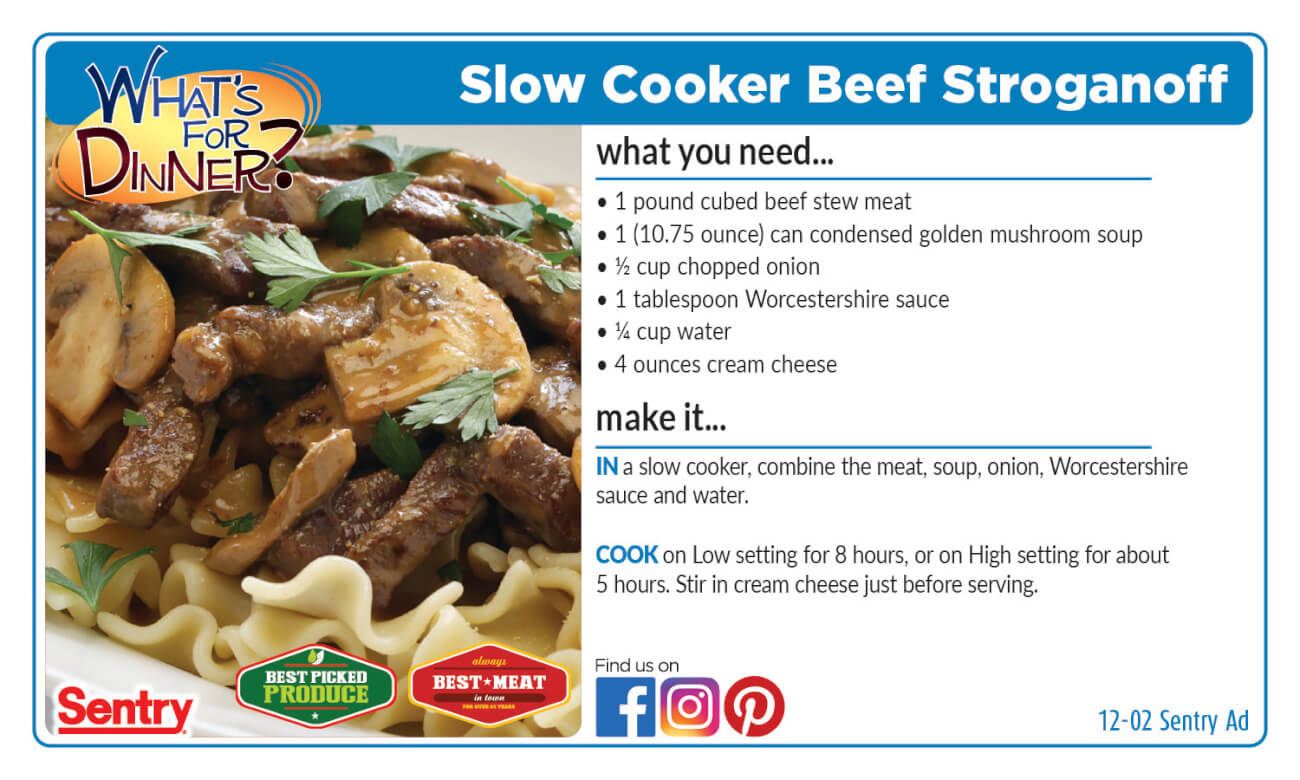 Recipe for Slow Cooker Beef Stroganoff