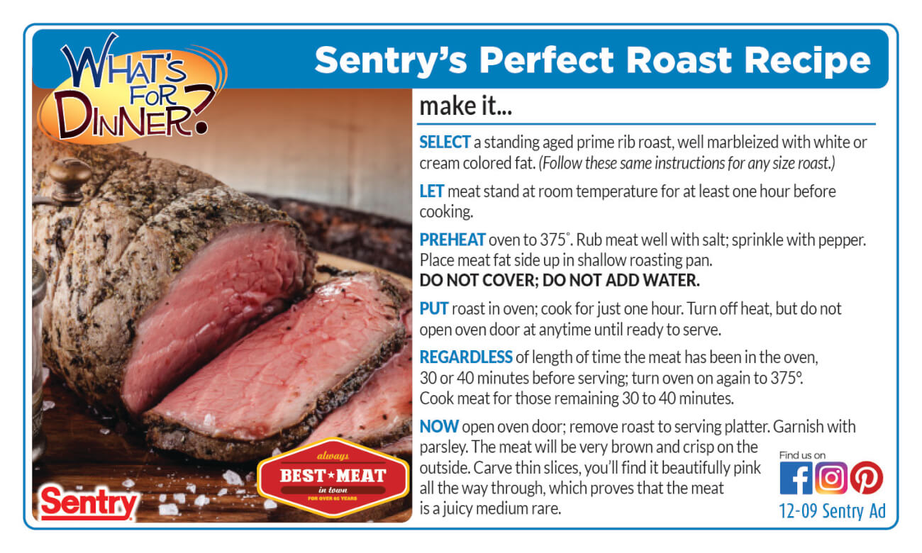 Recipe Card for Perfect Roast Beef