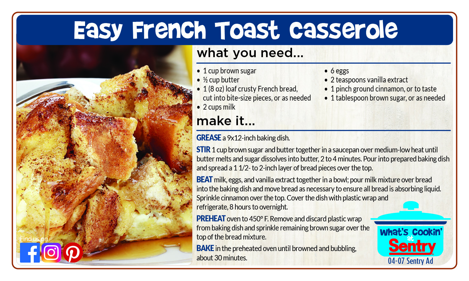 Easy French Toast Casserole