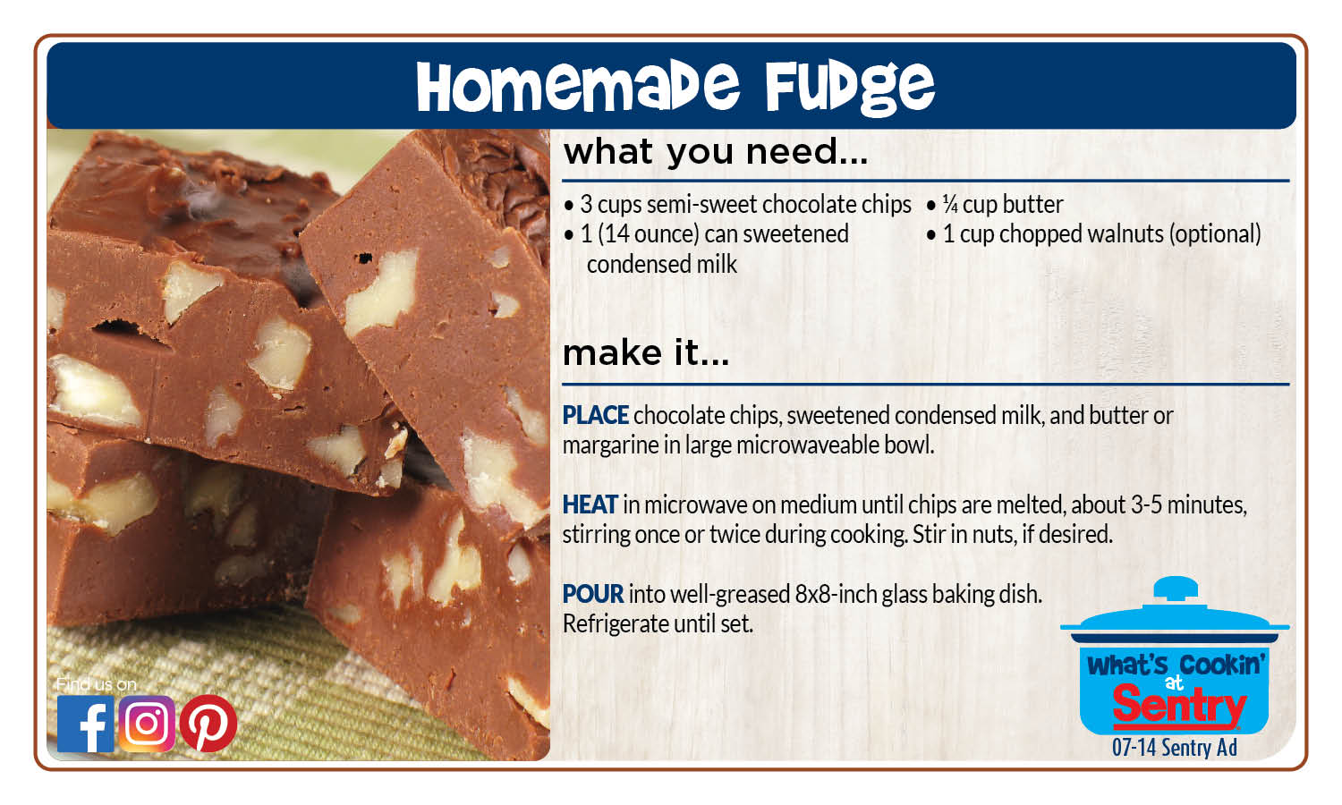 Recipe: Homemade Fudge