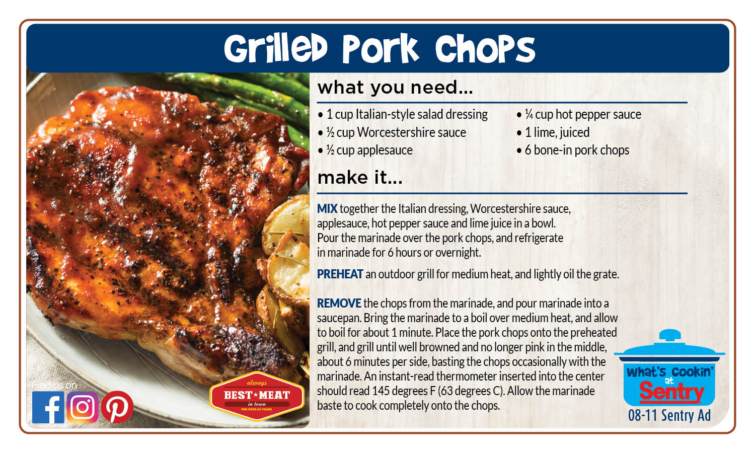 Recipe: Grilled Pork Chops