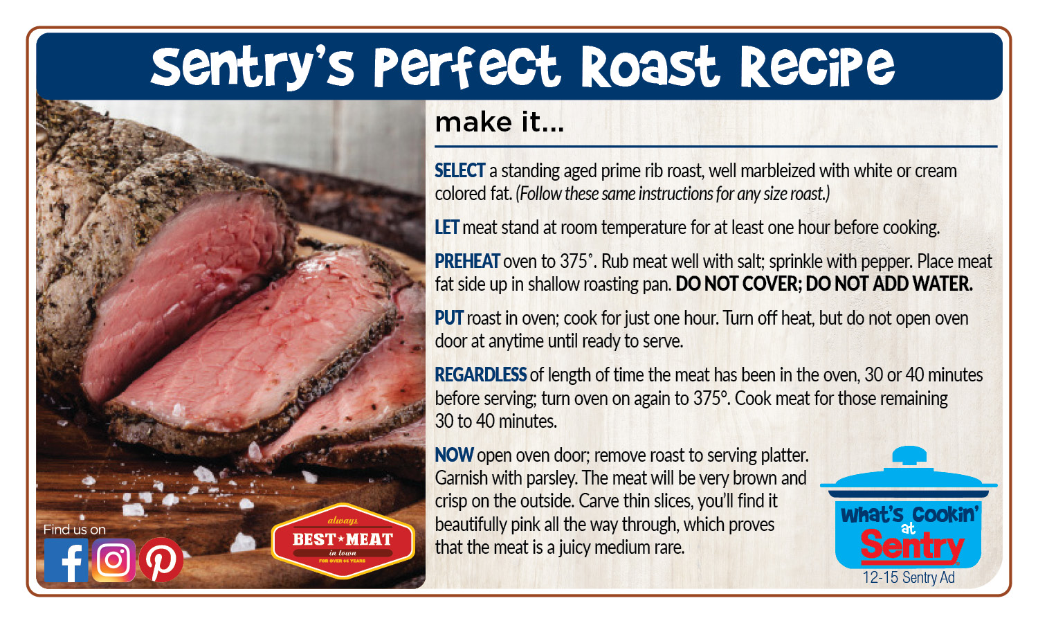 Sentry's Perfect Roast Recipe