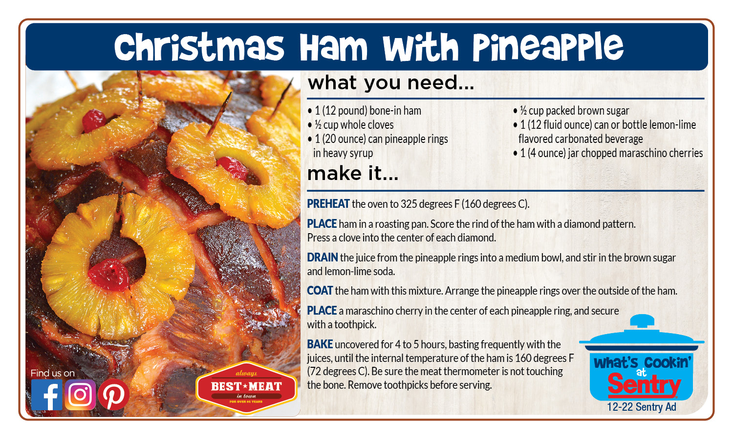 Recipe: Christmas Ham with Pineapple