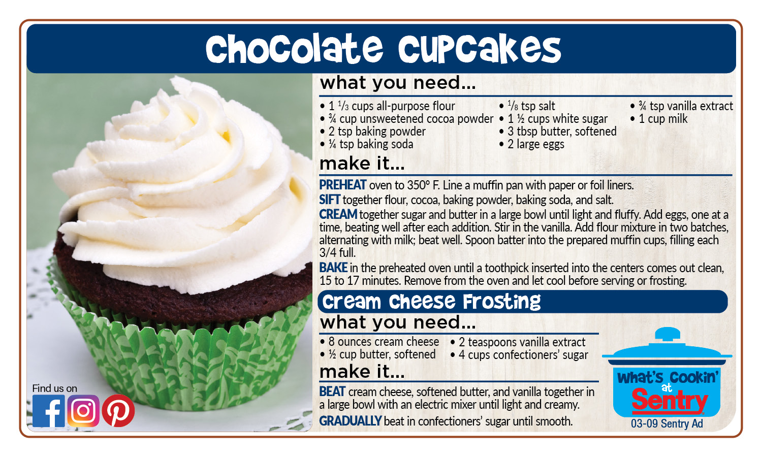 Recipe: Chocolate Cupcakes