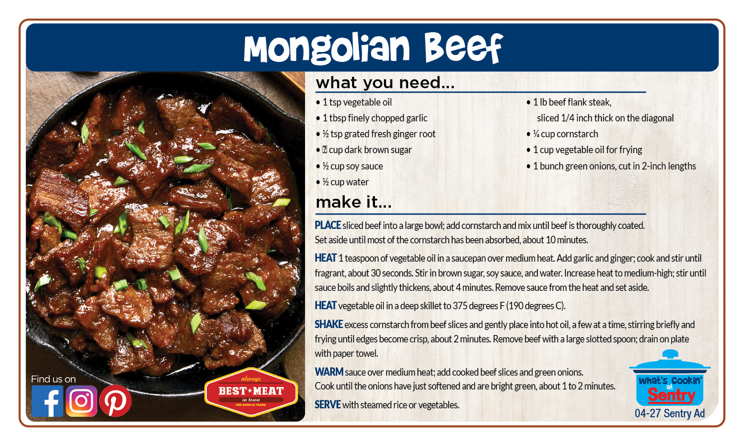 Mongolian Beef