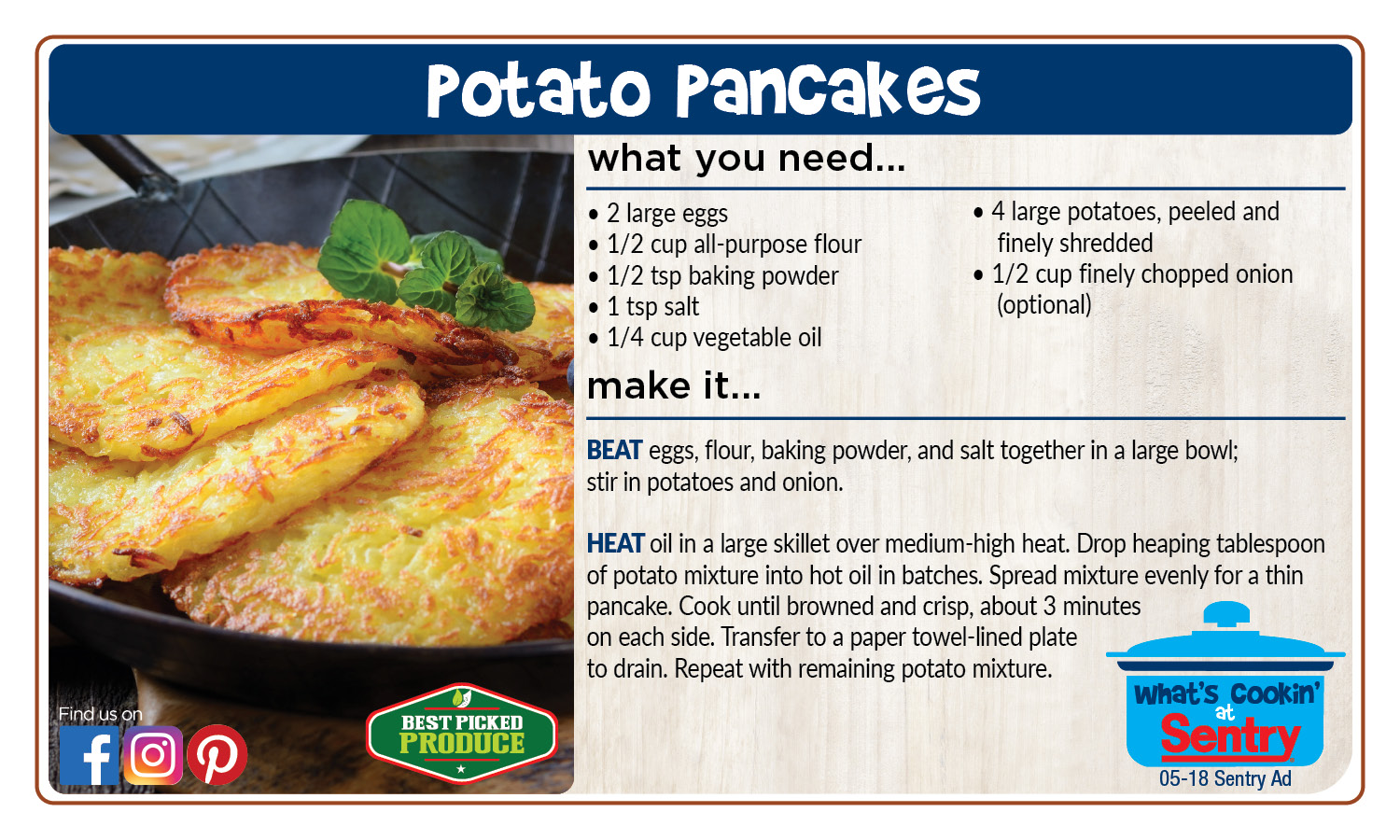 Recipe: Potato Pancakes