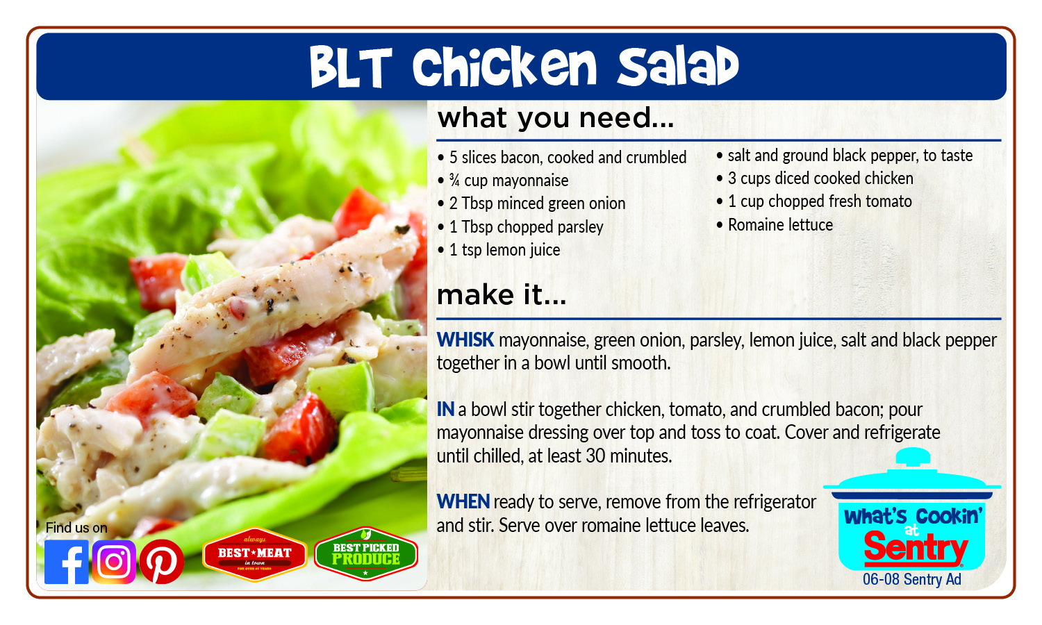 BLT Chicken Salad