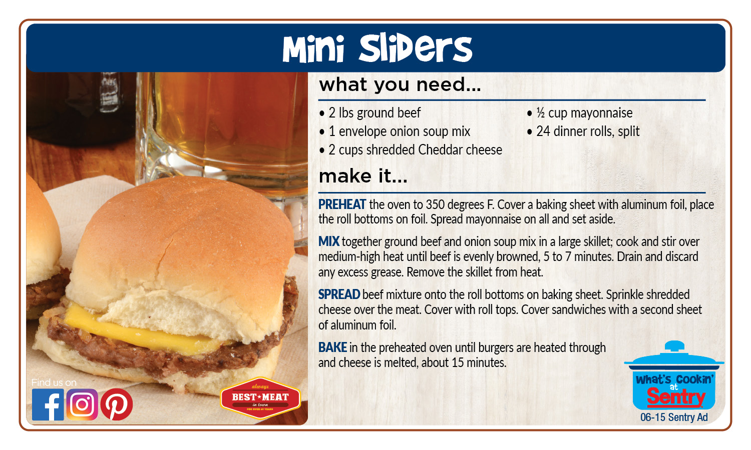 Recipe: Mini Sliders