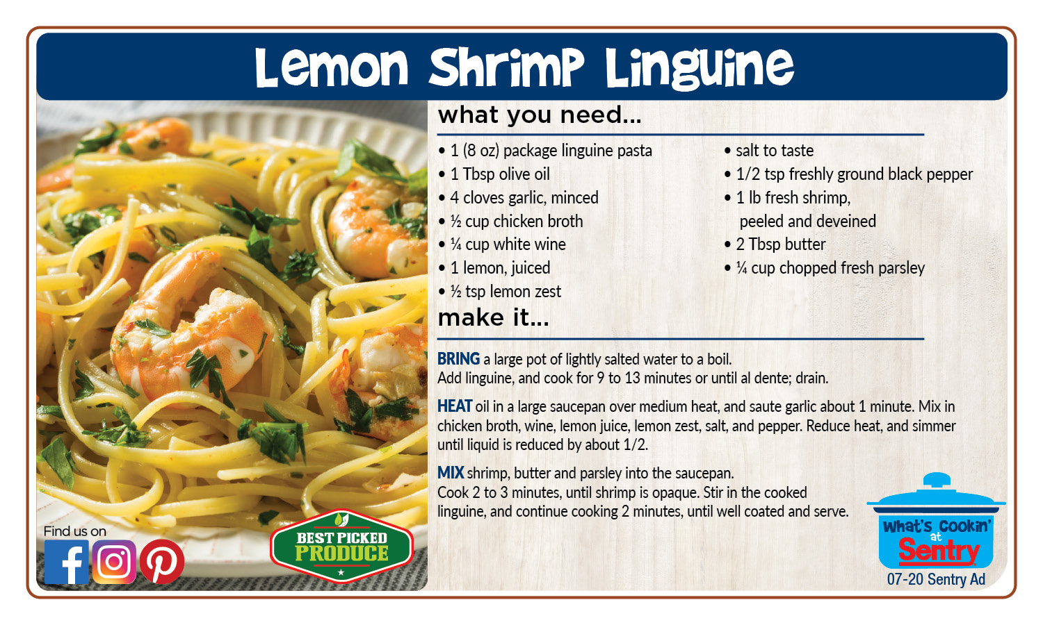 Lemon Shrimp Linguine