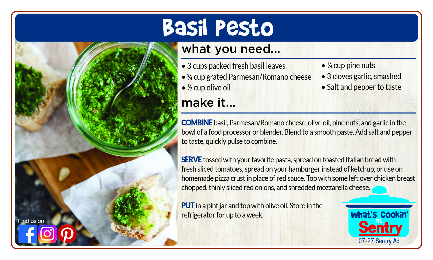 Recipe: Basil Pesto