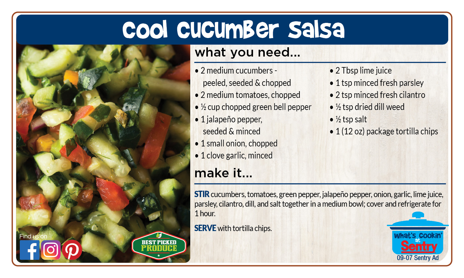 Recipe: Cool Cucumber Salsa