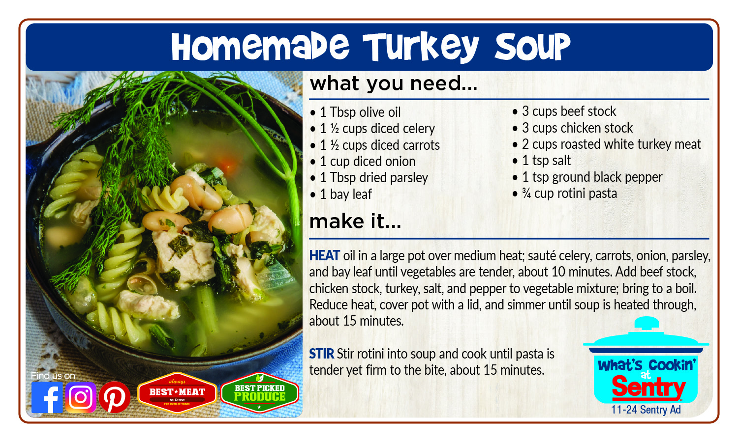 Recipe: Homemade Turkey Soup