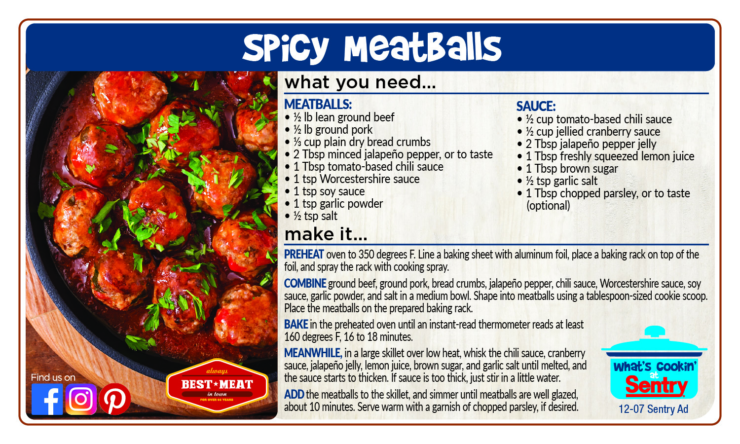Recipe: Spicy Meatballs