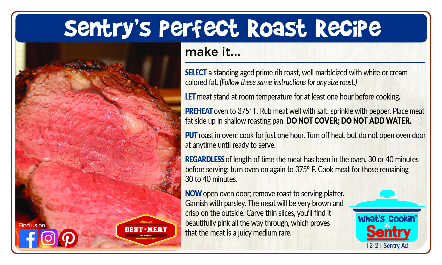 Sentry's Perfect Roast Recipe