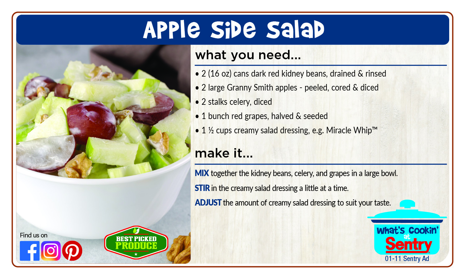 Recipe: Apple Side Salad