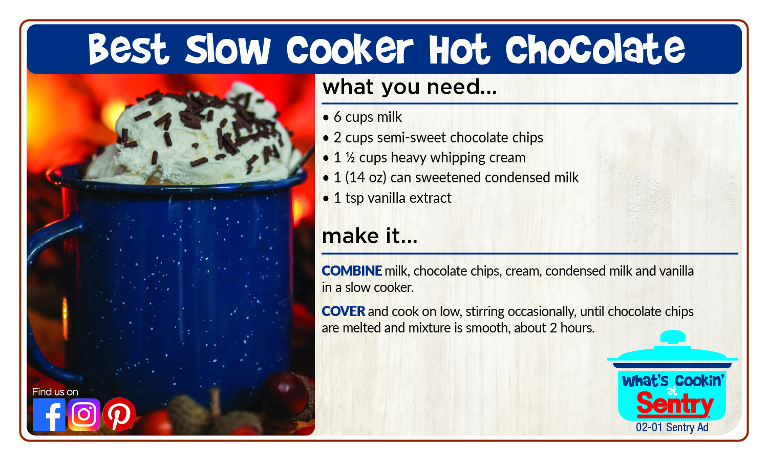 Recipe: Best Slow Cooker Hot Chocolate