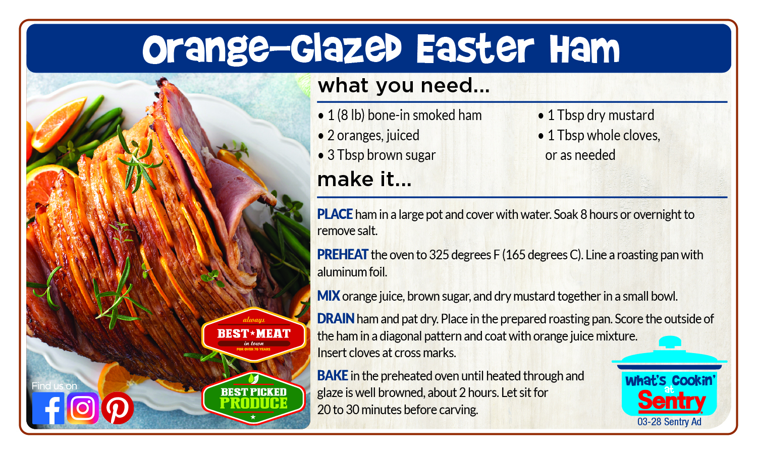 Orange-Glazed Easter Ham