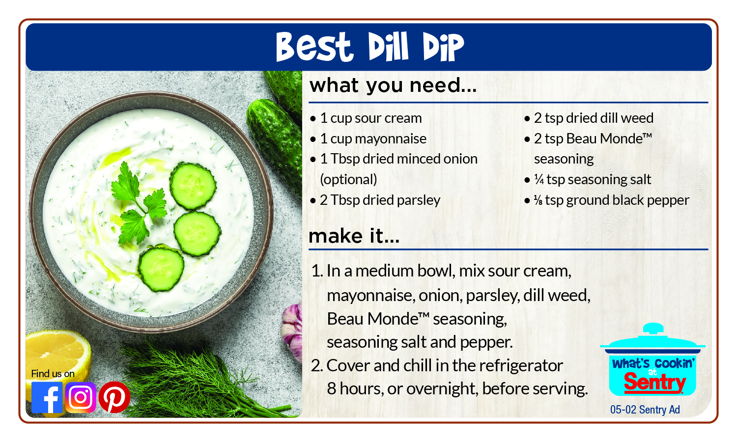 Recipe: Best Dill Dip