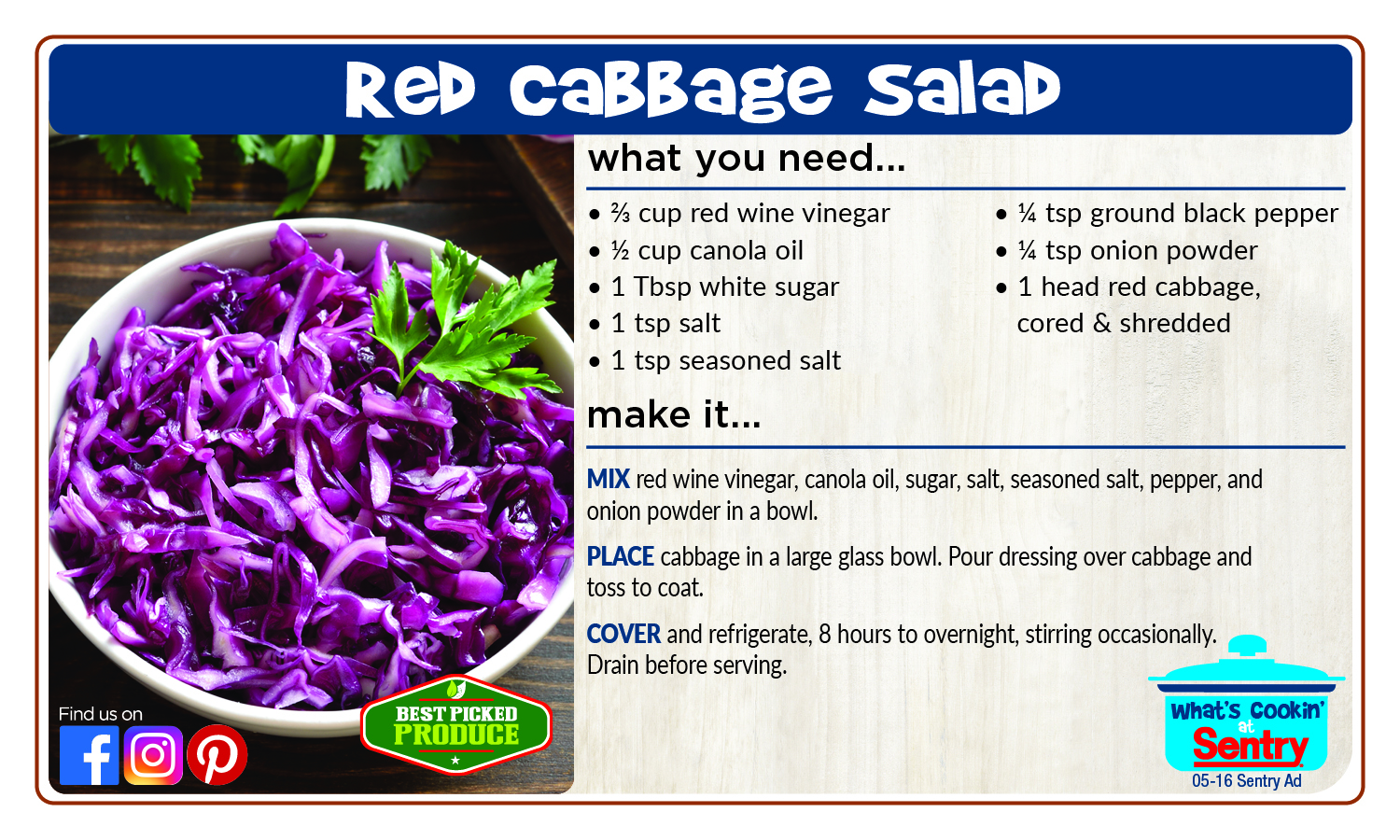 Red Cabbage Salad