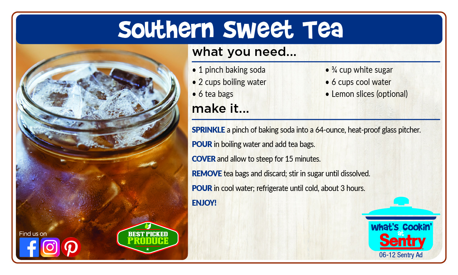 Recipe: Southern Sweet Tea