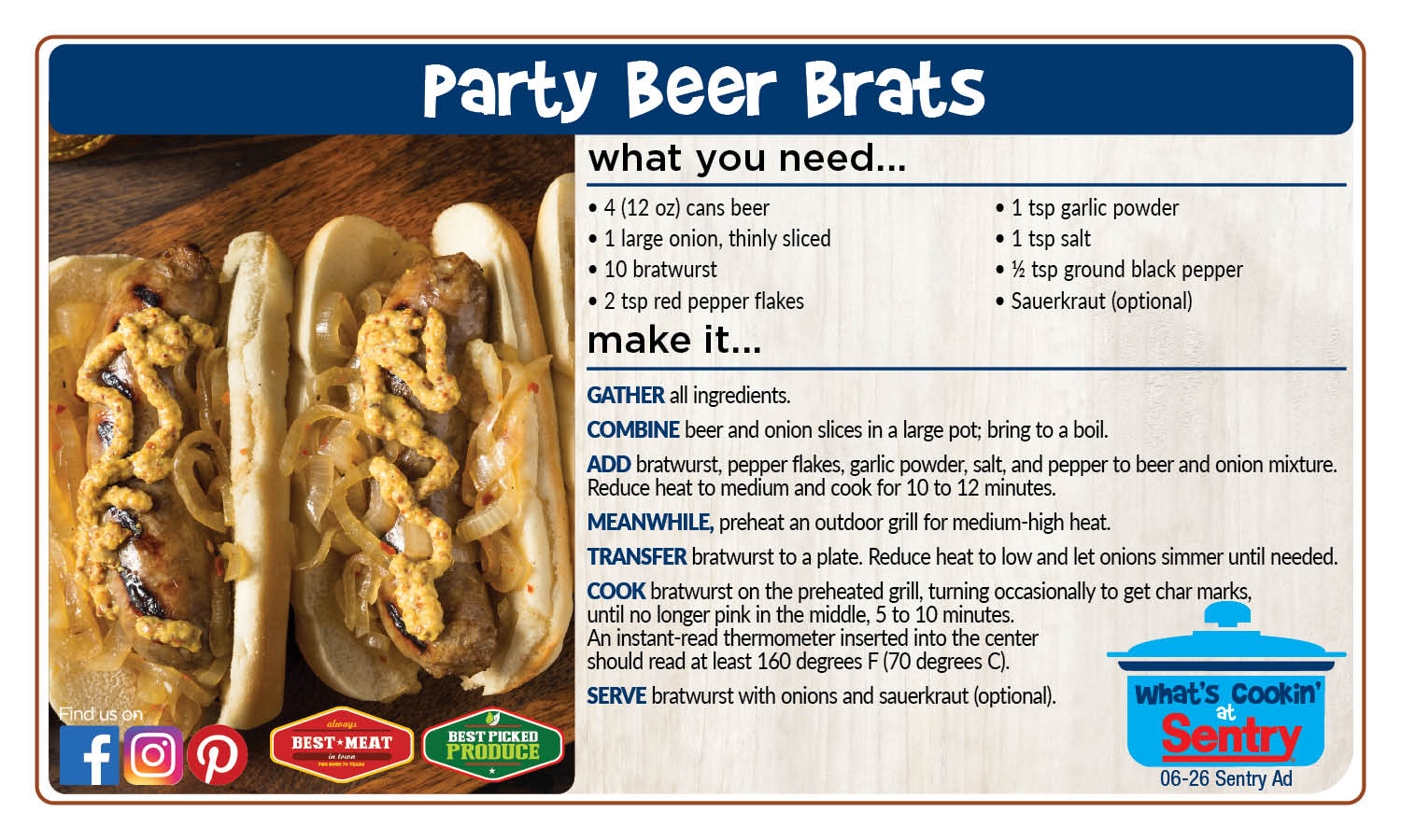 Party Beer Brats