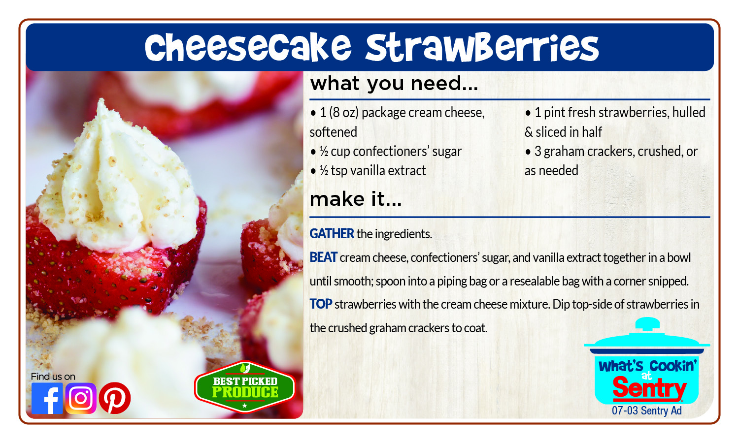 Recipe: Cheesecake Strawberries