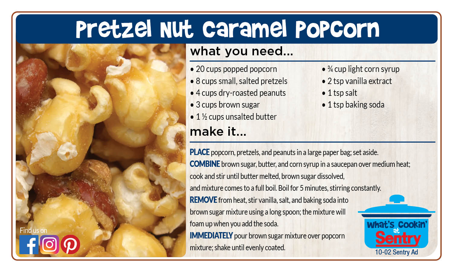Recipe: Pretzel Nut Caramel Popcorn