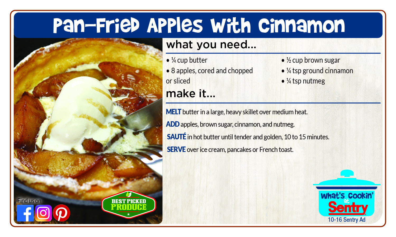 Pan-Fried Apples with Cinnamon