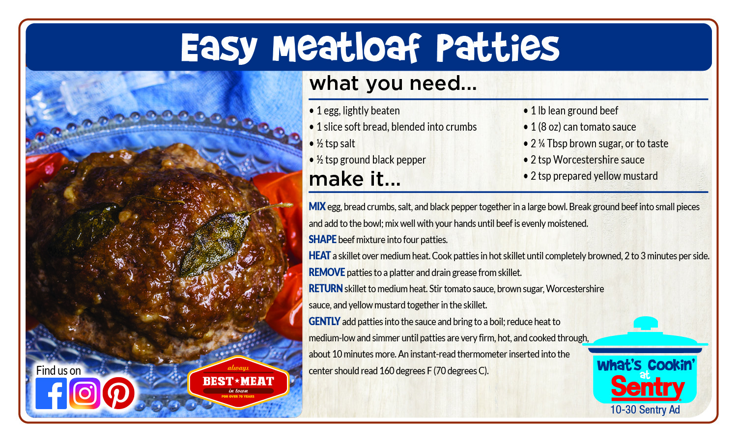 Recipe: Easy Meatloaf Patties