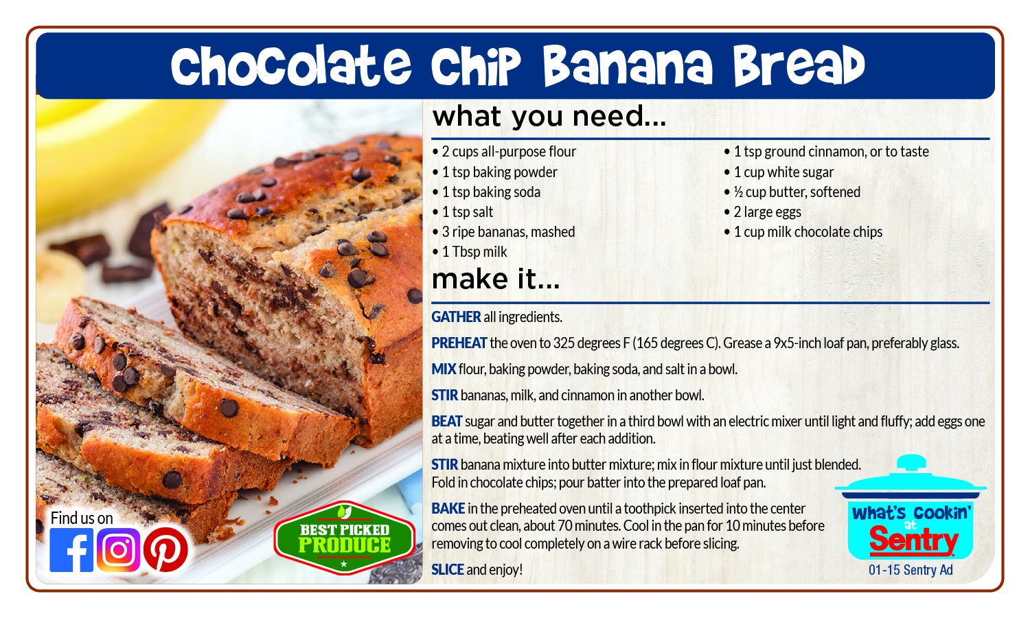 Recipe: Chocolate Chip Banana Bread