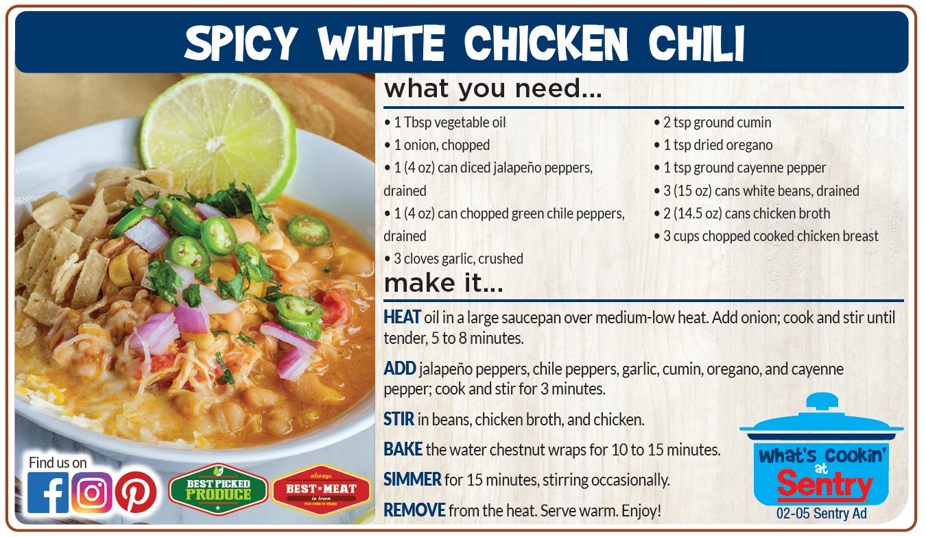 Recipe: Spicy White Chicken Chili