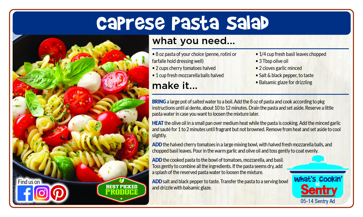 Caprese Pasta Salad