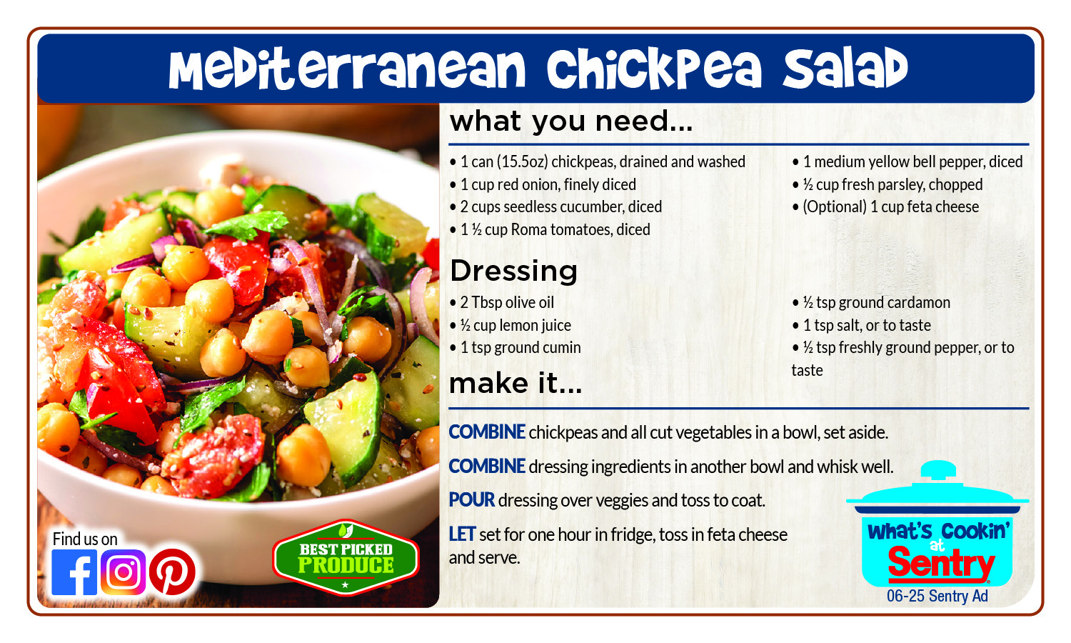 Mediterranean Chickpea Salad
