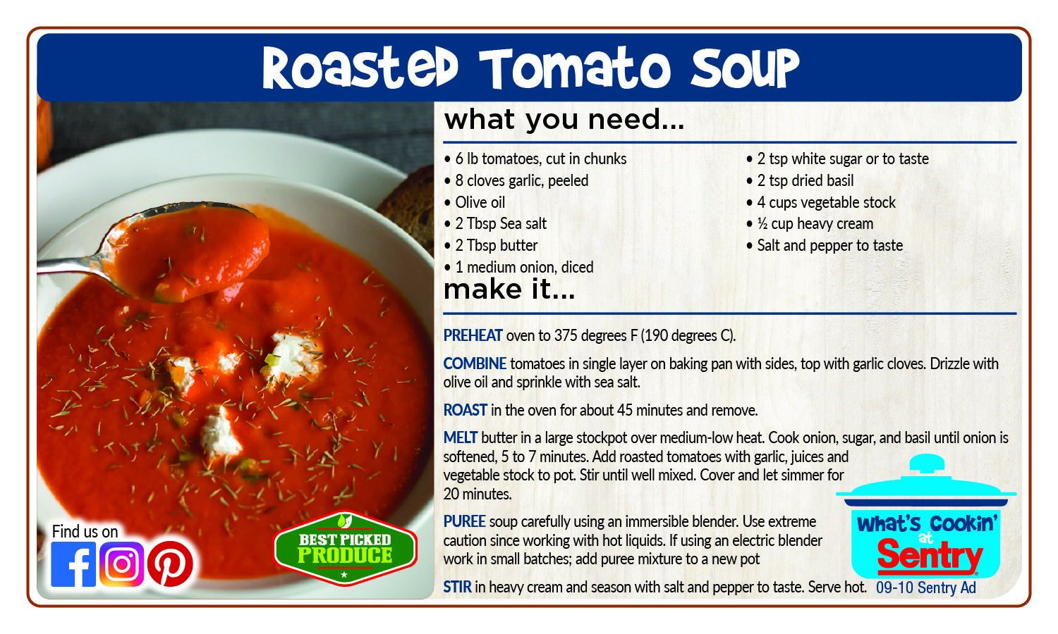 Recipe: Roasted Tomato Soup